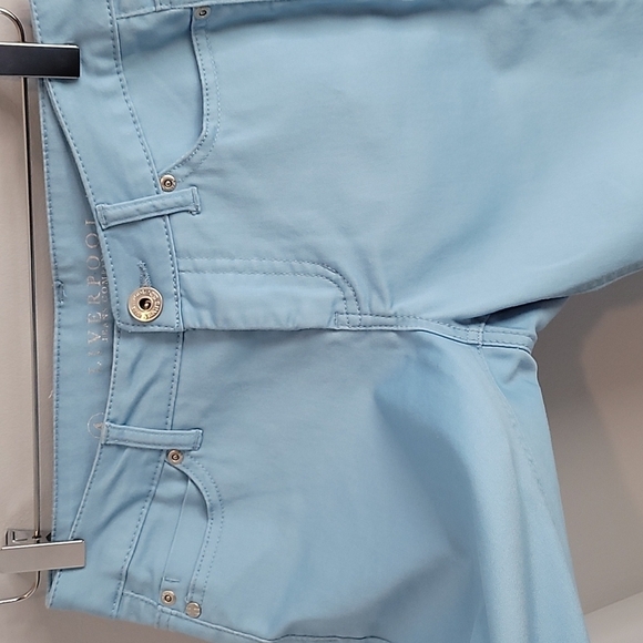 Liverpool Prudence's Pedal Pusher Julia blue skinny capris / bermuda shorts 4 - Picture 4 of 10